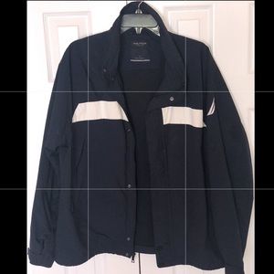 Navy & white accented Nautica wind breaker jacket